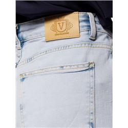 Шорты из эластичного денима