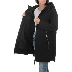 BM22839 BLACK Пальто демисезонное женское (100 гр. синтепон)