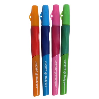 Ручка обучающая для правши deVENTE Study Pen, узел 0.7 мм, каучуковый держатель, чернила синие на масляной основе