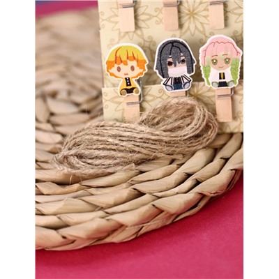 Прищепки "Anime friends", mix color