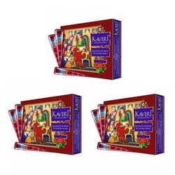 Набор Мехенди: красная хна для рисования (3 x 12 шт, 25 г), Khushiyo Se Bhar De Gehara Rang Set, произв. Kaveri