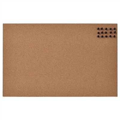 FLÖNSA, Notiztafel mit Pins, Kork,, 52x33 cm
