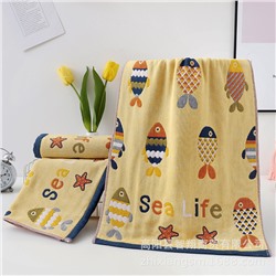 Zhiyang towel four -layer littering vaocya gauze cotton cotton face towel soft water absorption face towel factory price wholesale