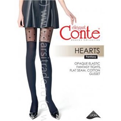 Колготки женские Fantasy Hearts Conte Дроп