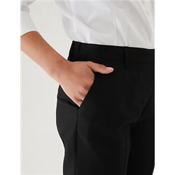 Girls' Skinny Leg School Trousers (2-18 Yrs)