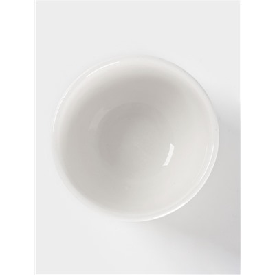 Соусник фарфоровый Доляна White Label, 120 мл, d=7 см, цвет белый