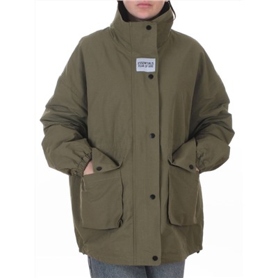 3089 GREEN Куртка демисезонная женская (100 гр. холлофайбер)