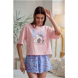 Пижама с шортами Ласка 2-059