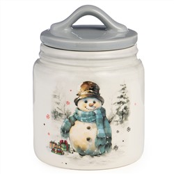 БАНКА AGNESS "С НОВЫМ ГОДОМ!" 10*14 СМ 500 МЛ (КОР=24ШТ.)