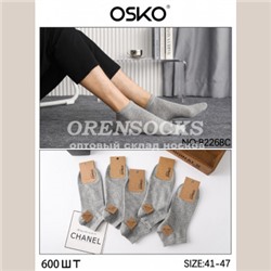 OSKO МУЖСКИЕ УКОРОЧЕННЫЕ ХЛОПОК НОСКИ СВЕТЛО-СЕРЫЕ ОТЛИЧНОГО КАЧЕСТВА OSKO B2268C