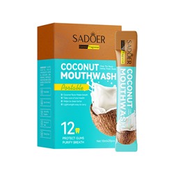Ополаскиватель для полости рта в саше с кокосовым вкусом SADOER Coconut Mouthwash, 10мл*20 шт