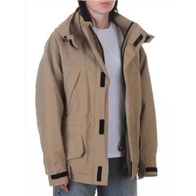 3090 DK. BEIGE Куртка демисезонная женская (100 гр. холлофайбер)