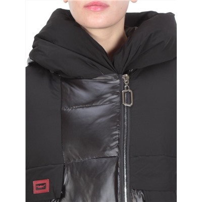 YM2115 BLACK Куртка зимняя женская MAYYIYA (200 гр. холлофайбера)