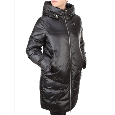 GWD21530P BLACK Пальто зимнее женское PURELIFE (200 гр .холлофайбер)