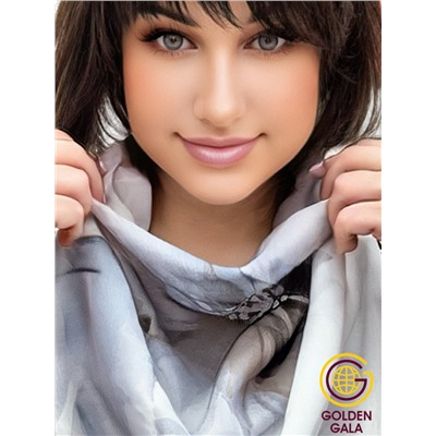 Платок с кистями цветочный принт 3D  Арт: С2512/05