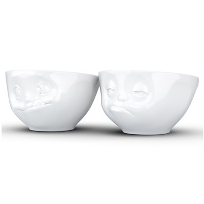 Набор чаш Snoozy & Tasty, 200 мл, белый, 2 шт.