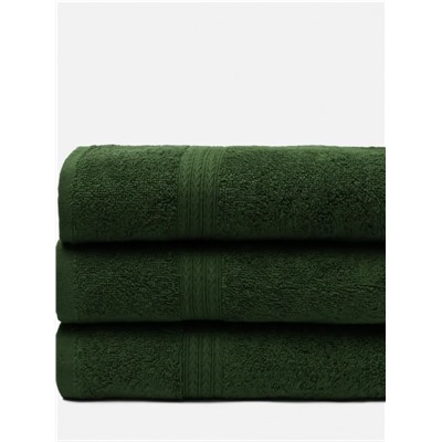 Комплект полотенец 3 шт 50*90 Косичка Зеленый