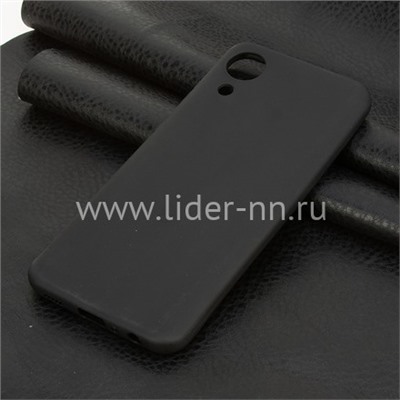 Задняя панель для Samsung Galaxy  A03 Core Силикон матовый (черная)
