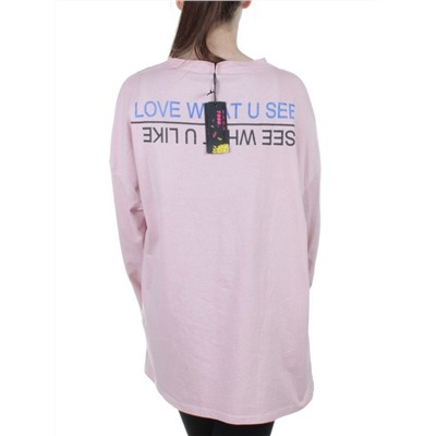 LC9234 PINK Кофта хлопковая домашняя 7986 Trend