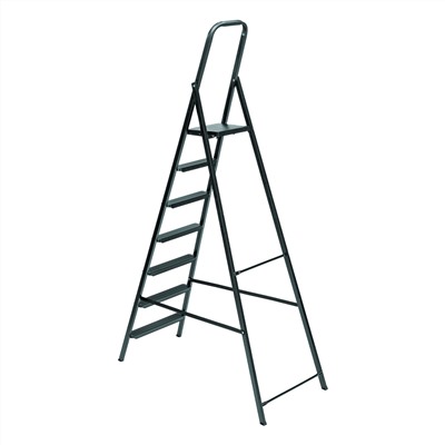 Стремянка 7 ступеней, компактная, стальная Сибртех