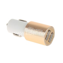 АЗУ 2 USB выхода (2400mAh) AWEI C-100 (белый-золотой)