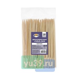 Пики декоративные Aviora Гольф maxi, 18 см., 100 шт.