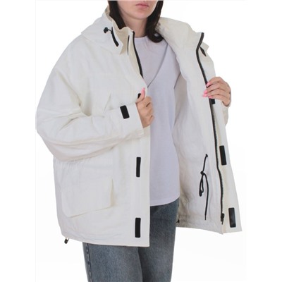 3090 WHITE Куртка демисезонная женская (100 гр. холлофайбер)