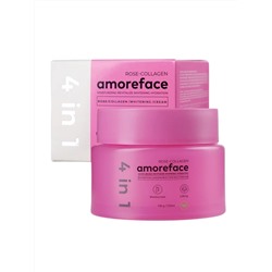 Amoreface Крем для лица 4 в 1 с коллагеном и экстрактом розы / Rose-Collagen Whitening Cream, 100 г