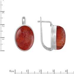 Серьги 'Скай' с агатом ИАСК31113Х18АГ0N6
