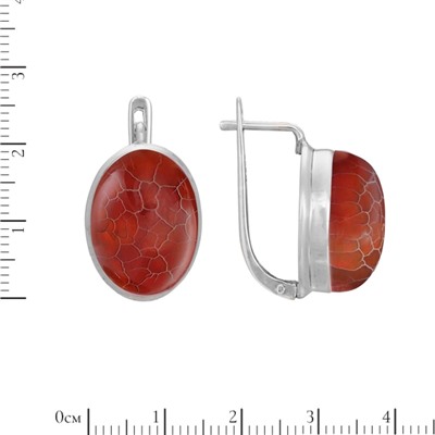 Серьги 'Скай' с агатом ИАСК31113Х18АГ0N6