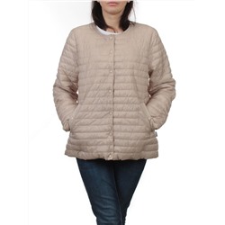 K-527 BEIGE Куртка демисезонная стеганая женская (70 гр. холлофайбер)