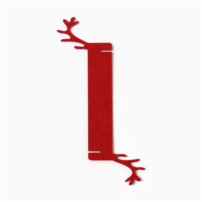 Декоративное кольцо для салфеток «Олень», цвет бордо, 15×5 см, 100%п/э фетр