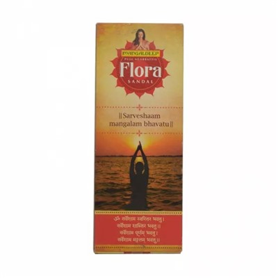 Ароматические палочки Флора Сандал (70 шт), Flora Sandal Agarbatti, произв. Mangaldeep