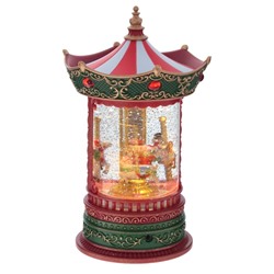 GAEM Изделие декоративное "Карусель" (подсвет, муз, вьюга, движ, 3хААА н/п + USB), L16 W14 H25 см