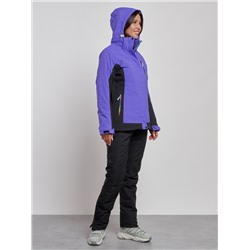 Горнолыжный костюм женский зимний темно-фиолетового цвета 03327TF