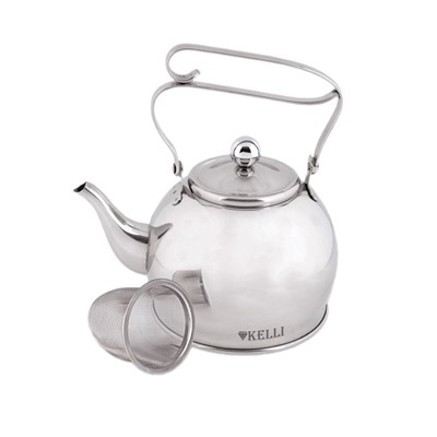 Чайник Kelli KL-4326  нерж с ситечком обьем 1,0л (18)