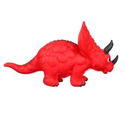 Резиновая игрушка для ванны Крошка Я «Динозавр: Трицератопс», 24 см, с пищалкой