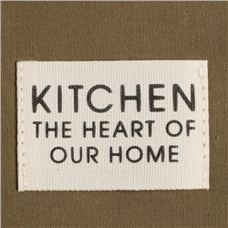 Дорожка на стол Этель Kitchen 40×150 см, зелёная, 100% хлопок, саржа 220 г/м²