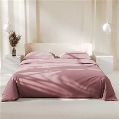 Постельное бельё Этель 1,5 сп Crystal rose 143х215, 150х214, 50х70см-2 шт,100% хлопок, поплин 125г/м2