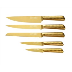 195-008 Набор ножей 5пр. на подставке в под.уп.(х6)