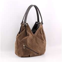 Сумка 101 эко-замша шоколад ХИТ продаж