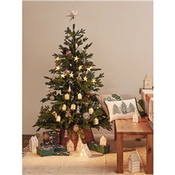 Подушка декоративная с вышивкой Snow flakes из коллекции New Year Essential, 45х45 см