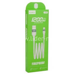 USB кабель Lightning 1.2м MAIMI X61 (белый) 6A