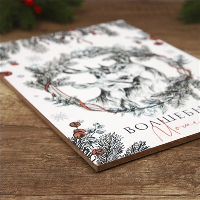 Доска разделочная новогодняя «Волшебных моментов», 27.5×19.5 см