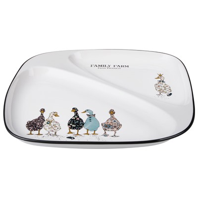 ТАРЕЛКА ОБЕДЕННАЯ LEFARD "FAMILY FARM" 2 СЕКЦИИ 26*2,5 СМ (КОР=12ШТ.)