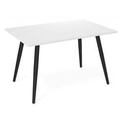 Стол SHT-TU104/TT55 120/80 МДФ/AБС-пластик
                        чёрный муар / белый