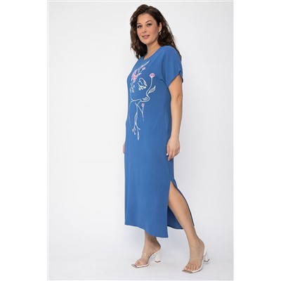 Платье Загадка (синее) П13704-8М