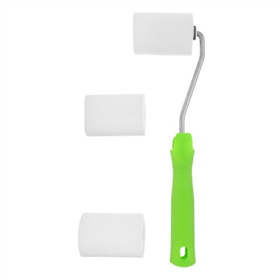 Валик "Поролон" с ручкой и 2 шубки 65 мм, D 42 мм, D ручки 6 мм Сибртех