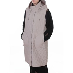 A-606 GRAY/BEIGE Жилет утепленный женский (50 гр. синтепон)