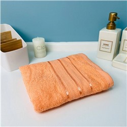 Полотенце махровое 50*80см "Comfort" цвет персиковый 05-018, плотность 300гр/м2 TJ, с петелькой-подвесом